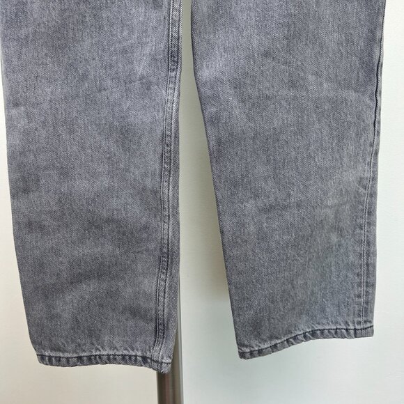 Sz 28- Everlane The Relaxed Straight High Rise Cotton Denim Jean Grey Wash - Picture 12 of 15
